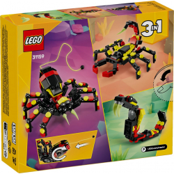 Klocki LEGO 31159 Dzikie zwierzęta - rozwinięty pająk CREATOR